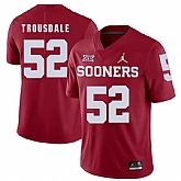 Oklahoma Sooners 52 Beau Trousdale Red College Football Jersey Dzhi,baseball caps,new era cap wholesale,wholesale hats